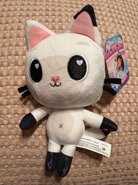 Gabby’s Dollhouse Pandy Paws Stuffed Toy - White and Pink